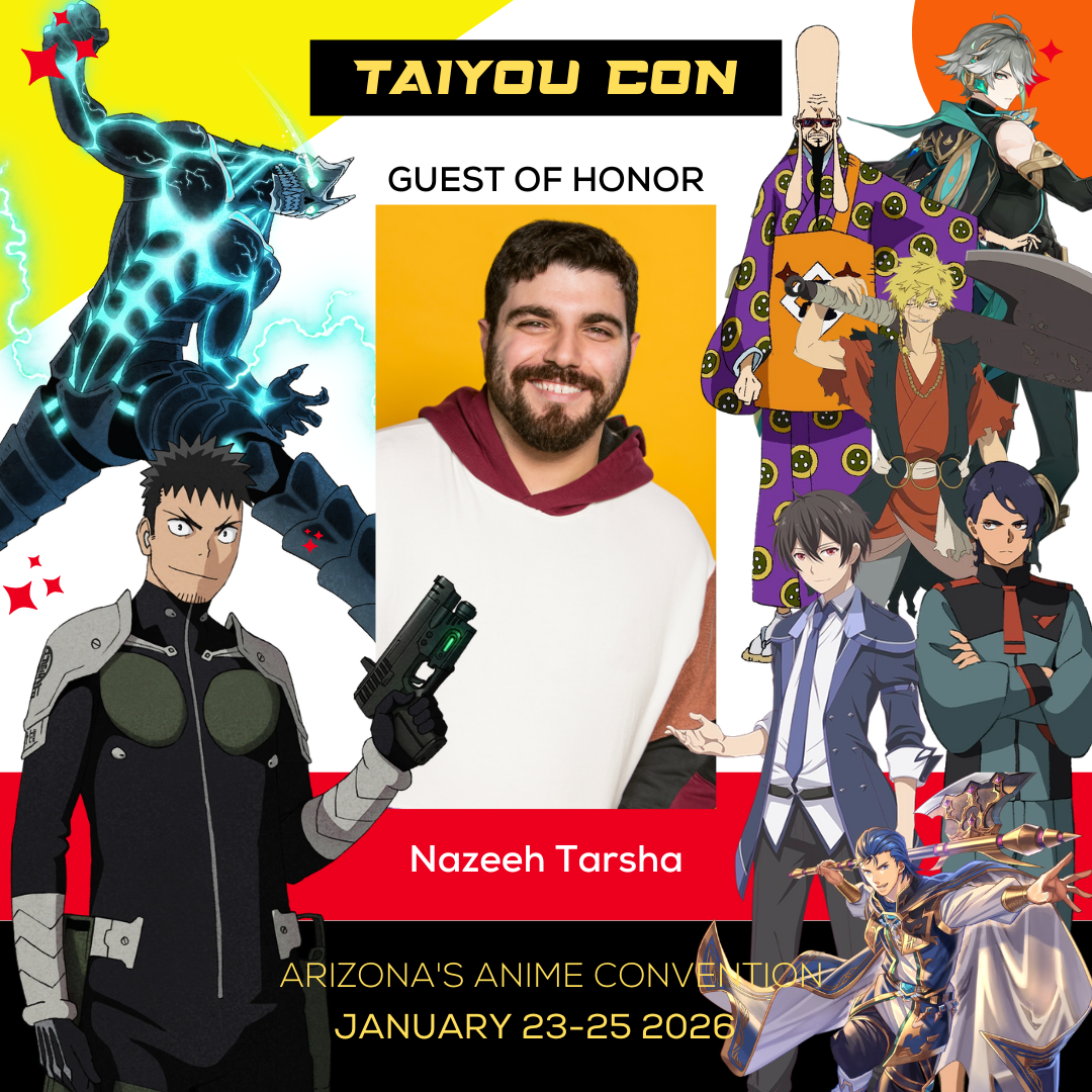 Nazeeh Tarsha is a voice actor known for his voice role as Kafka Hibino (aka the character, Kaiju No. 8) in the anime series called Kaiju No. 8 and more other roles in many anime series.