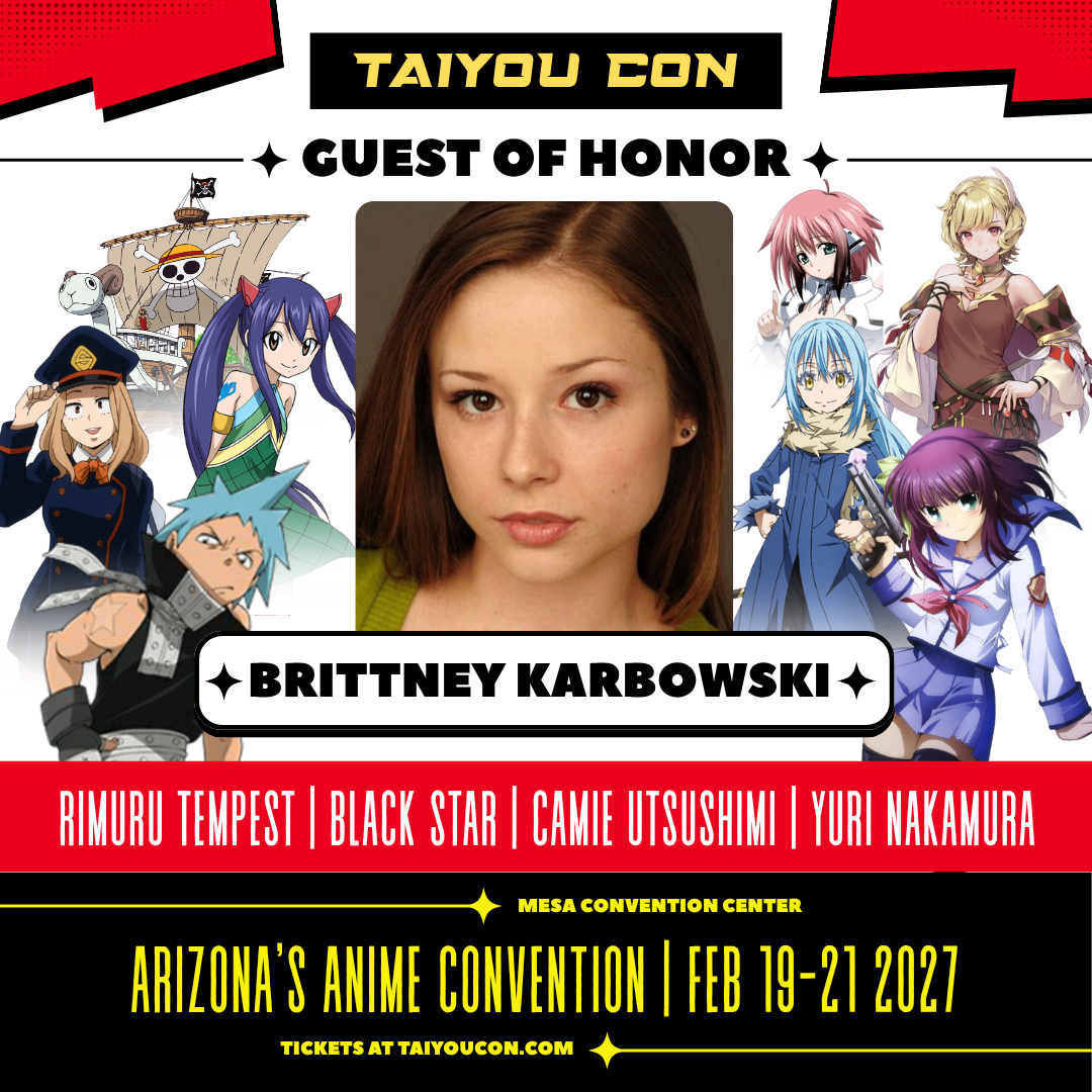 Brittney Karbowski is a voice actor who voices Rimuru in That Time I Was Reincarnated As A Slime, Black Star in Souleater, and Wendy in Fairy Tail.